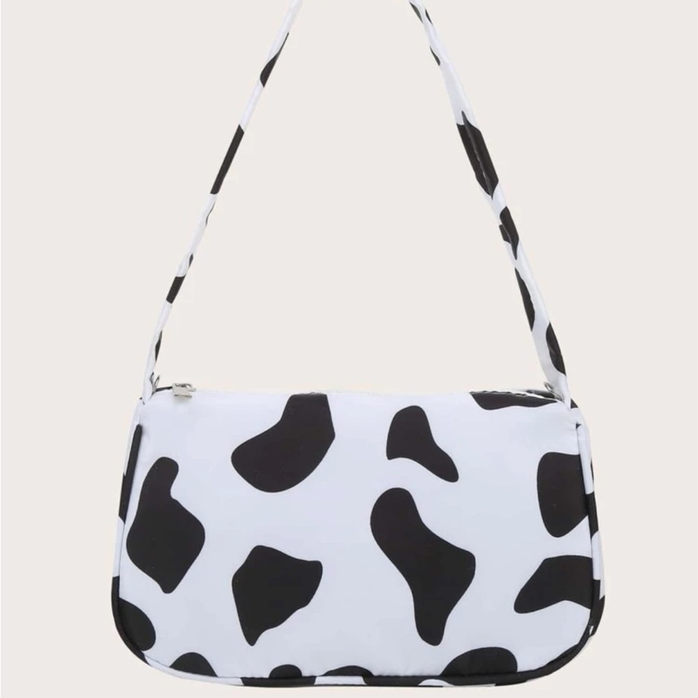 ⚠️Clearance Cow Print Shoulder Bag Black And White - Picture 6 of 7